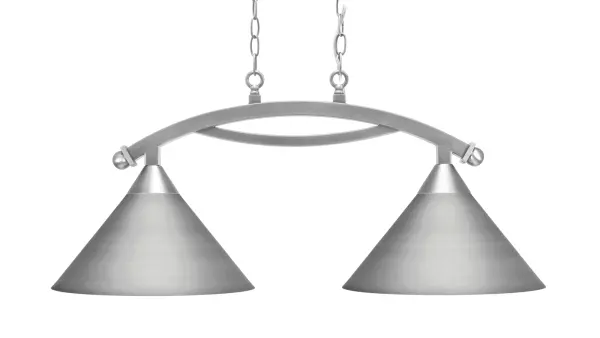 Bow 2-Light Island Light in Brushed Nickel - Image 1