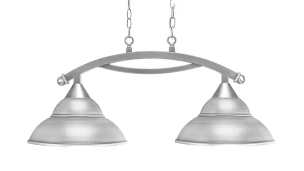 Bow 2-Light Island Light in Brushed Nickel - Image 1