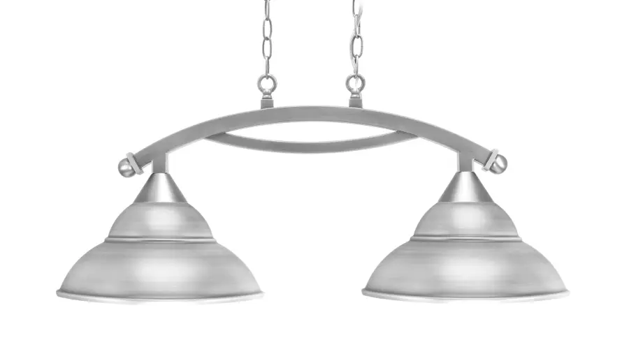 Bow 2-Light Island Light in Brushed Nickel - Image 1