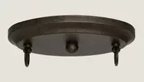 Bow 2-Light Island Light in Bronze with Double Bubble Metal Shades - Image 3
