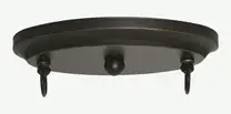 Bow 2-Light Island Light in Dark Granite with Double Bubble Metal Shades - Image 3