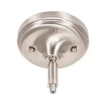 Capri Stem Hung Pendant with Clear Bubble Glass - Image 3