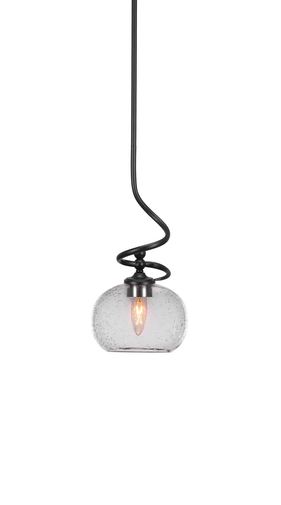 Capri Mini Pendant with Clear Bubble Glass