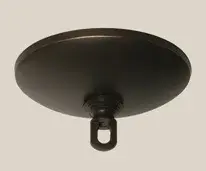 Capri 4 Light Uplight Chandelier in Matte Black with Smoke Textured Glass - Image 3