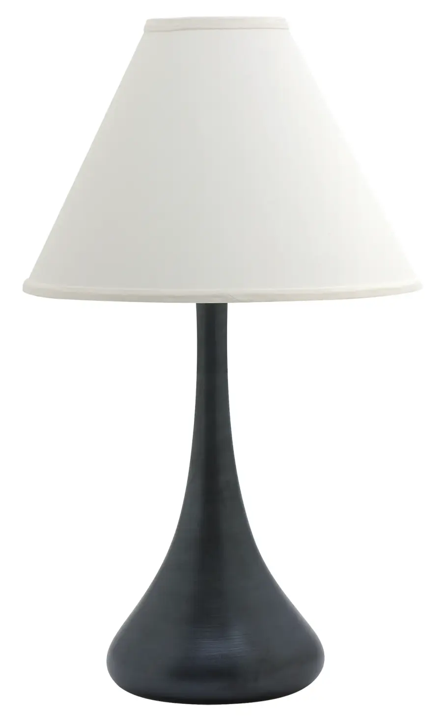 Handcrafted American Stoneware Lamp with Artisan Gray Finish