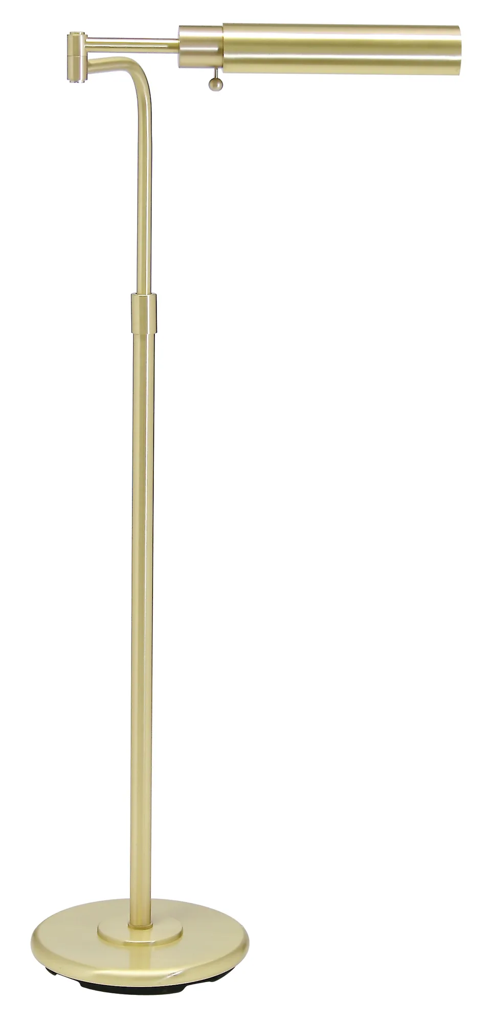 Adjustable Pharmacy Floor Lamp in Satin Brass