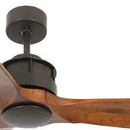 Elegant 60" DC Fan Blending Bronze Finish with Natural Koa Wood Blades