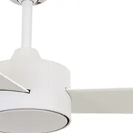 Energy-Efficient DC Motor Fan with Contemporary White Finish