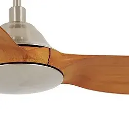 The Lucci Air Type A combines energy-efficient DC motor technology with a sophisticated brushed chrome finish and warm teak blades. Perfect for large spaces, this 60-inch fan delivers powerful airflow with whisper-quiet operation.