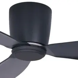 The Lucci Air Radar 52" DC ceiling fan combines contemporary styling with energy-efficient DC motor technology. Its matte black finish and clean lines make it ideal for modern interiors seeking both function and style.