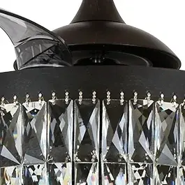 The Fanaway Veil transforms from a sleek pendant light to a functional ceiling fan with retractable blades. Its 48-inch span and contemporary antique black finish make it ideal for modern spaces where aesthetics matter.