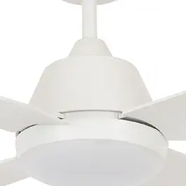 The Lucci Air Aria combines contemporary styling with practical functionality. Its 52-inch span and integrated LED lighting make it ideal for medium to large rooms, while the included remote offers convenient control.