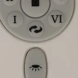 Professional-grade wall transmitter offering precise 6-speed control for compatible Lucci Air DC ceiling fans. Features advanced 16-bit technology for reliable wireless communication and smooth speed transitions.