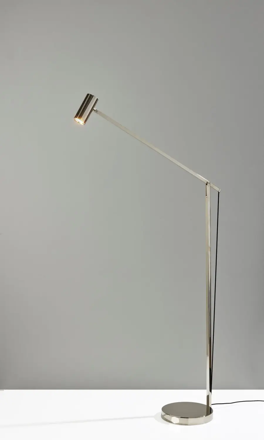 Newman Task Floor Lamp in Polished Nickel