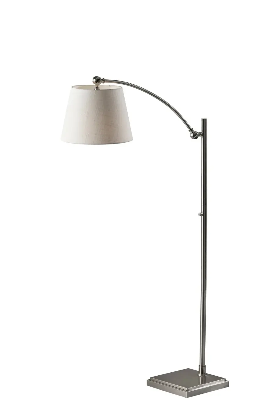 York Floor Lamp in Brushed Steel