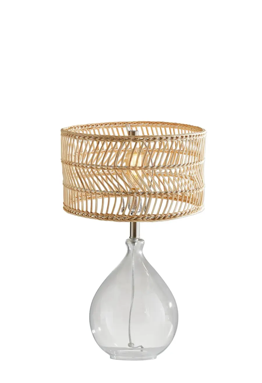 Breezy Coastal Charm with Natural Rattan & Vintage Bulb