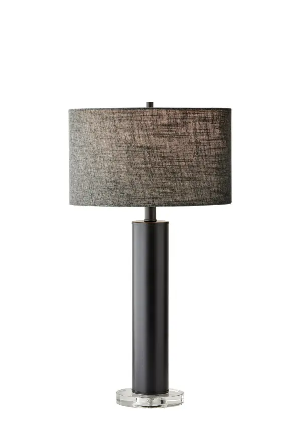Sophisticated Contemporary Table Lamp with Crystal Base Elegance