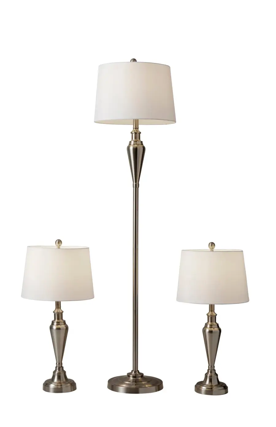 Glendale 3-Piece Lamp Set - Antique Brass