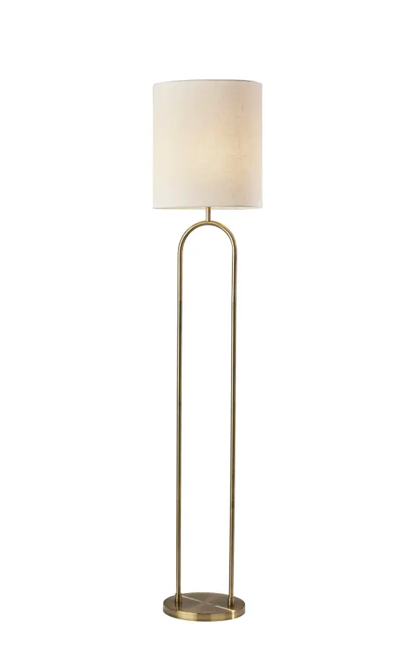 Sleek Arc Design with Warm Brass Finish for Modern Spaces
