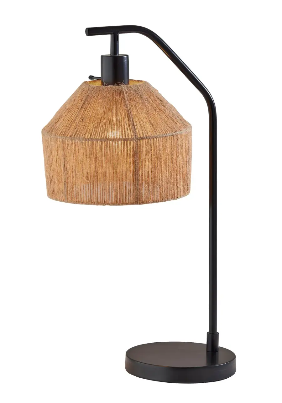Contemporary Table Lamp with Distinctive Rope Shade Design