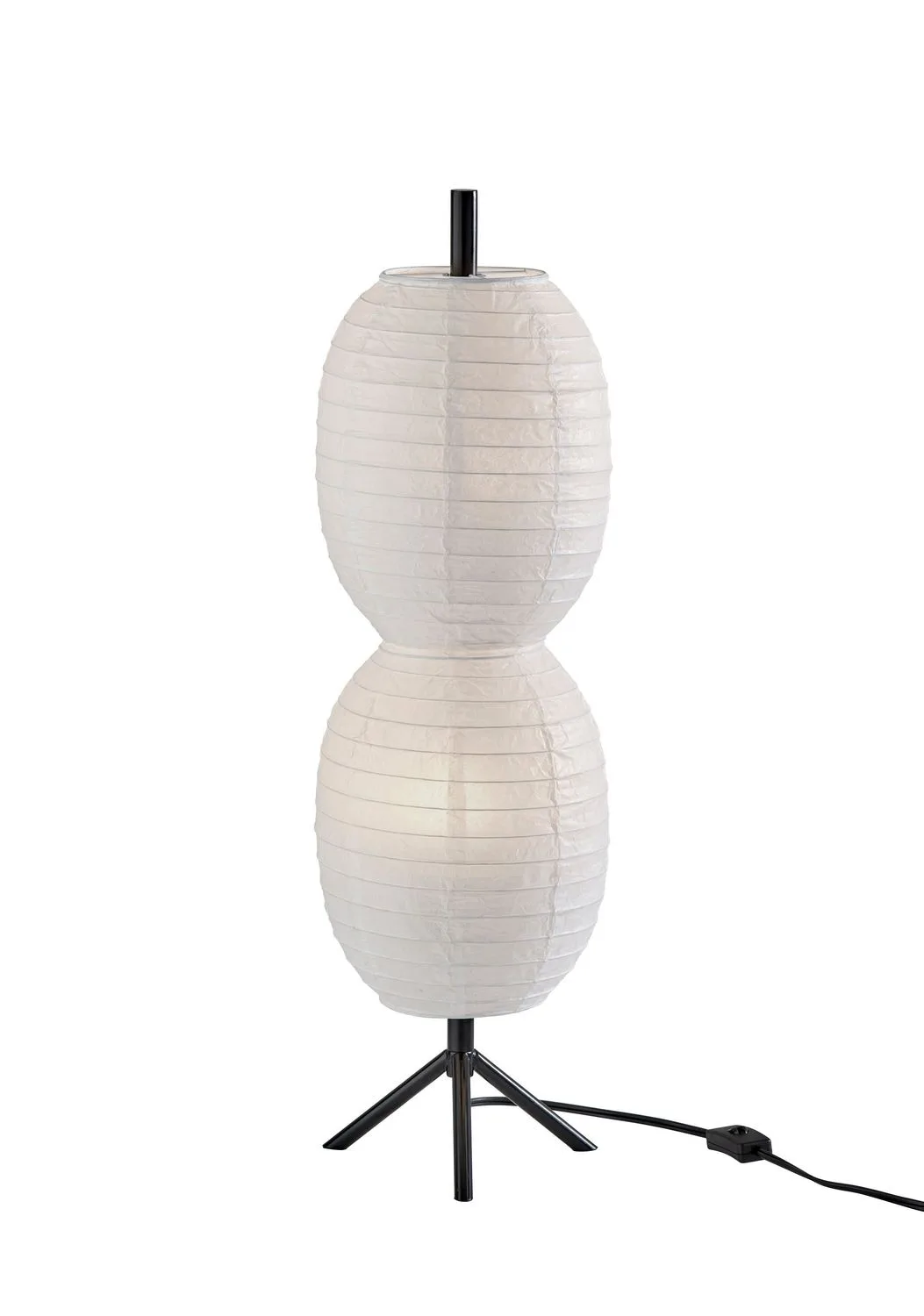 Lanai Two Light Table Lamp in Black