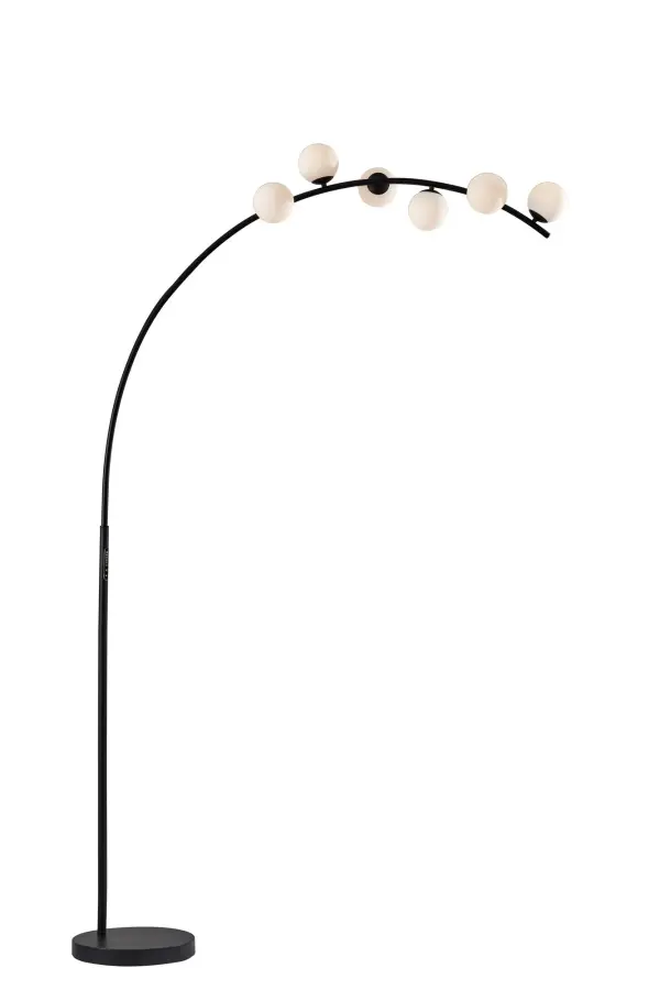 The Ronan LED Arc Lamp combines contemporary design with smart lighting technology. Its 78-inch height and 48-inch reach provide excellent coverage, while the touch-controlled brightness and color temperature settings offer customizable ambiance.
