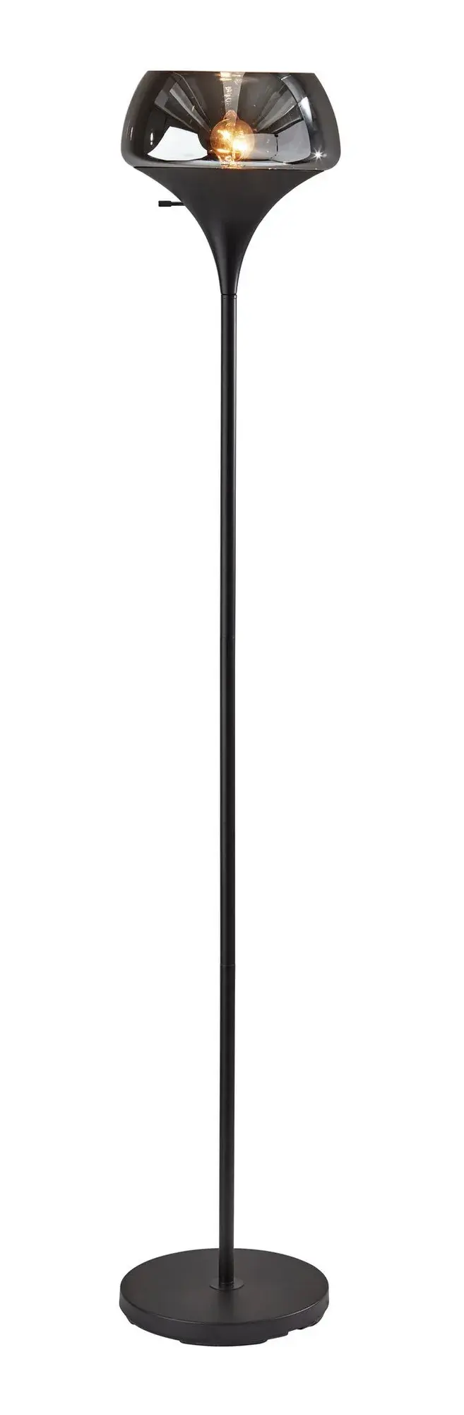 Eliza Torchiere Floor Lamp in Black