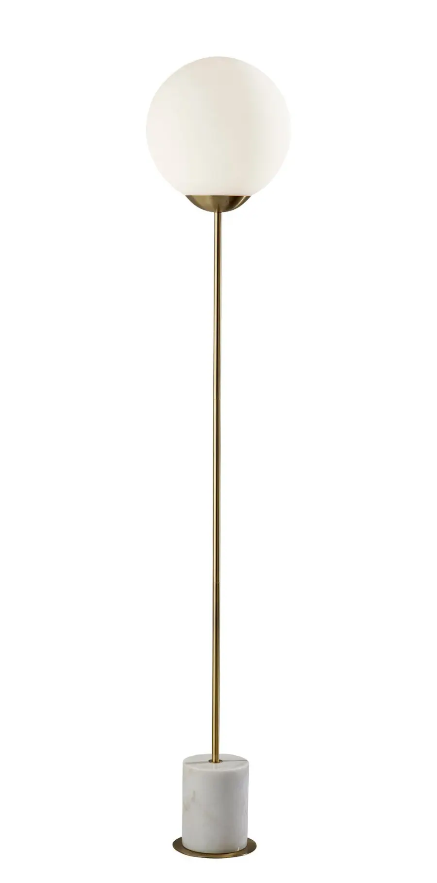 Terra Floor Lamp with White Marble Base