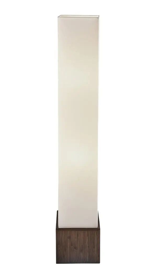The Sebu Floor Lantern brings organic warmth with its bamboo construction and clean white linen shade. Standing 50 inches tall, it offers dual 100W sockets for flexible lighting control and convenient foot-switch operation.