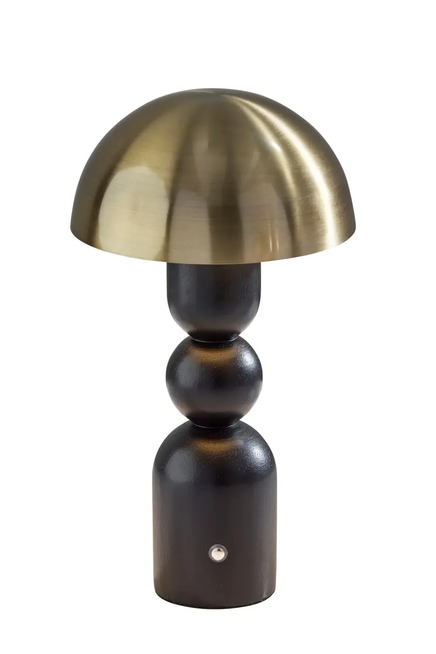 Connie LED Cordless Table Lamp - Black & Antique Brass