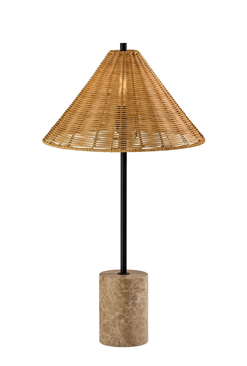 Rayne Table Lamp in Brown Marble Base