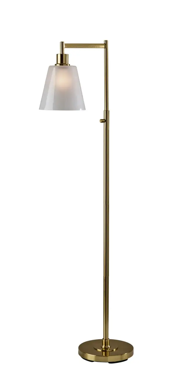 Gio Floor Lamp in Antique Brass
