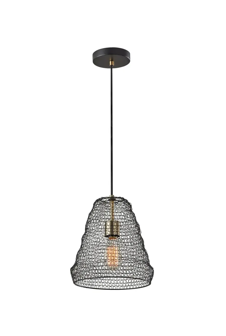 Sheridan Industrial Wire Mesh Pendant Light