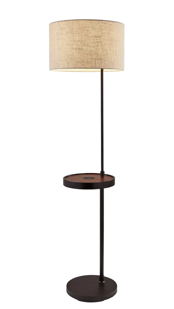 Oliver AdessoCharge Shelf Floor Lamp with Wireless Charging