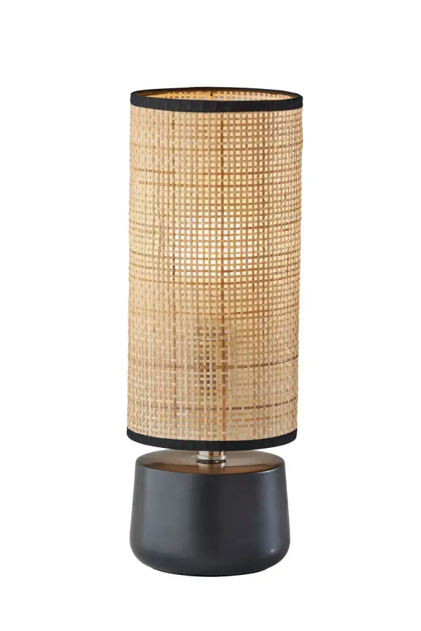 Coastal-Inspired Lantern with Natural Rattan Warmth