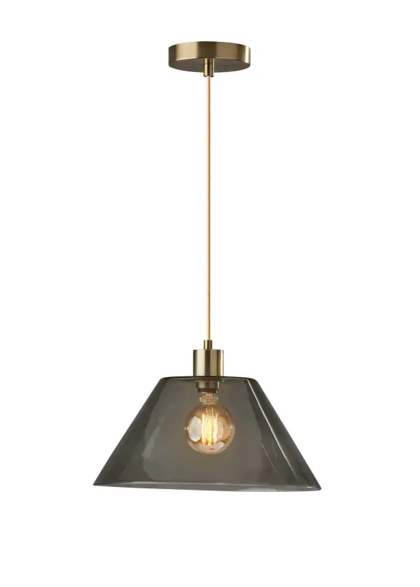 Zoe Pendant Light in Antique Brass