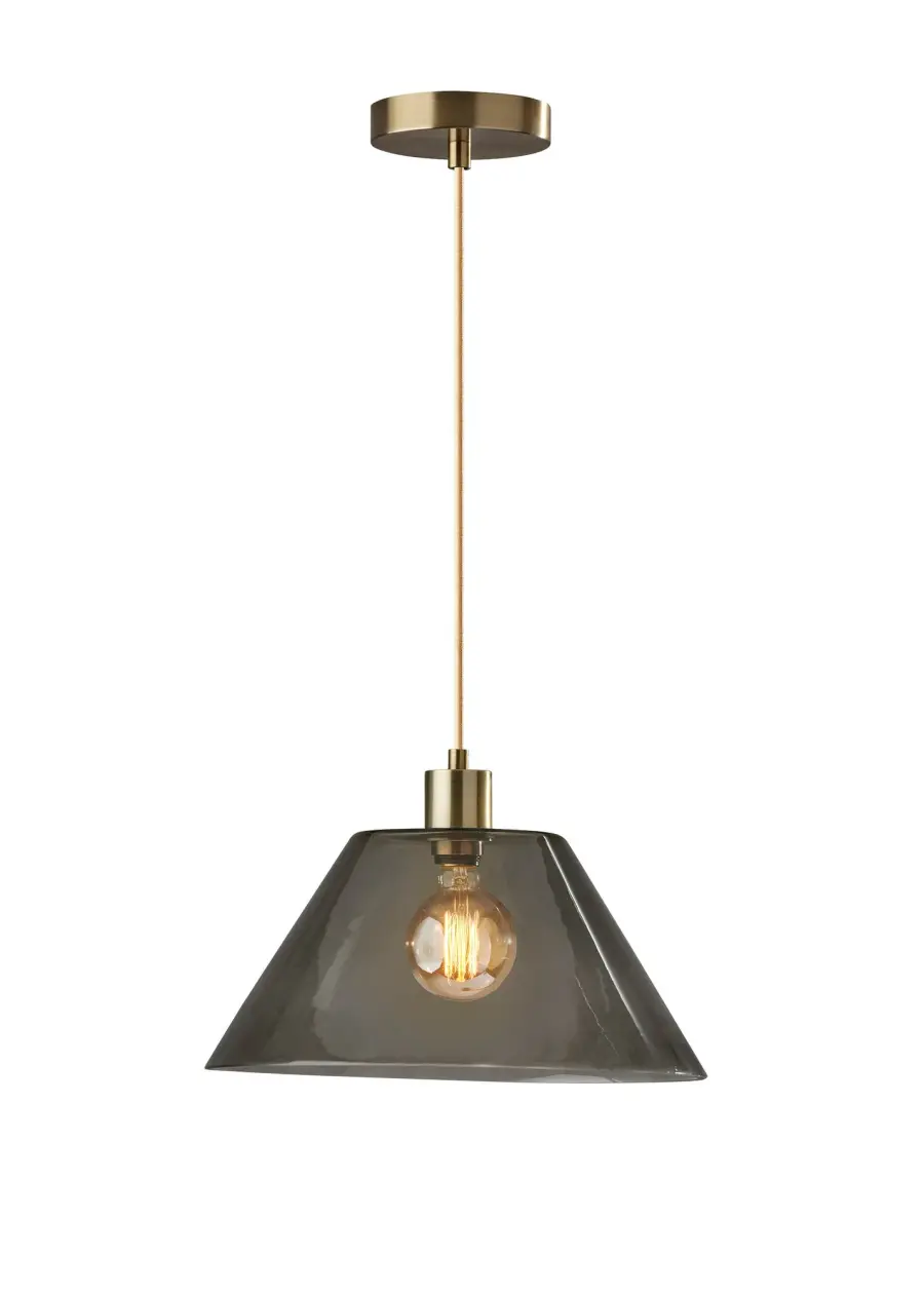 Zoe Pendant Light in Antique Brass