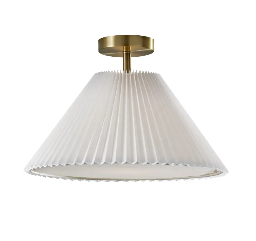 Scarlet Flush Mount in Antique Brass
