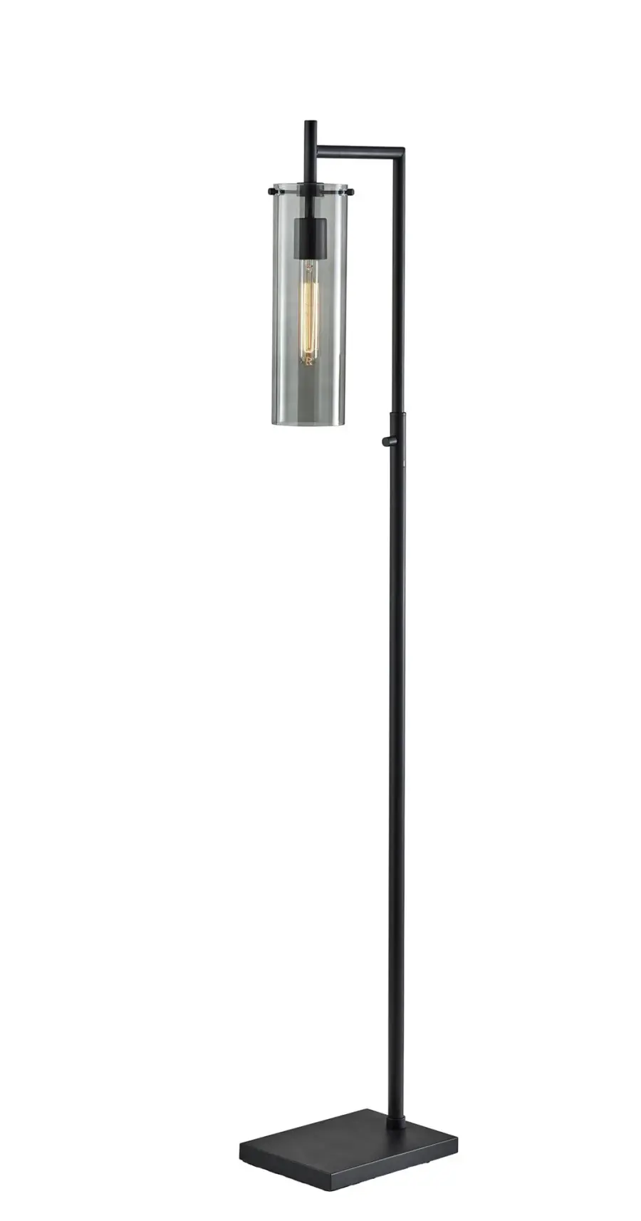 Dalton 1 Light Floor Lamp in Black
