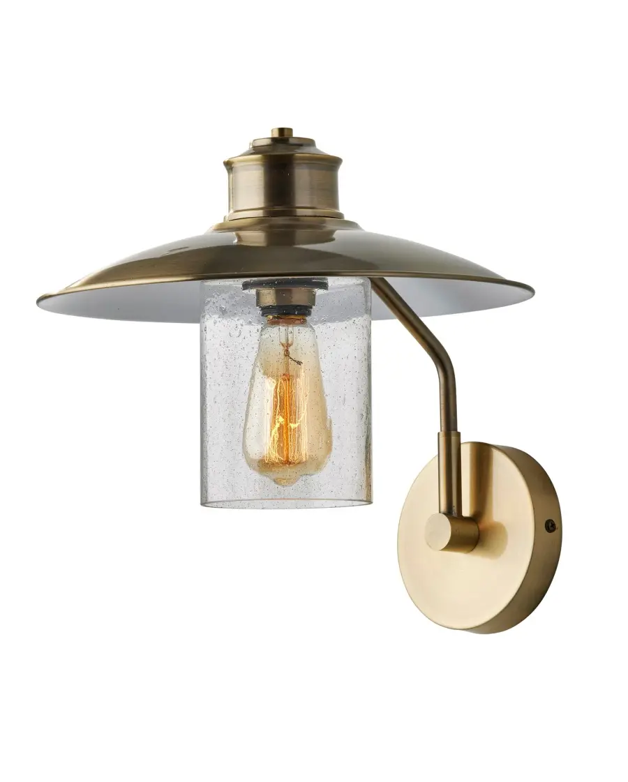 Classic Brass Sconce with Vintage Edison Charm