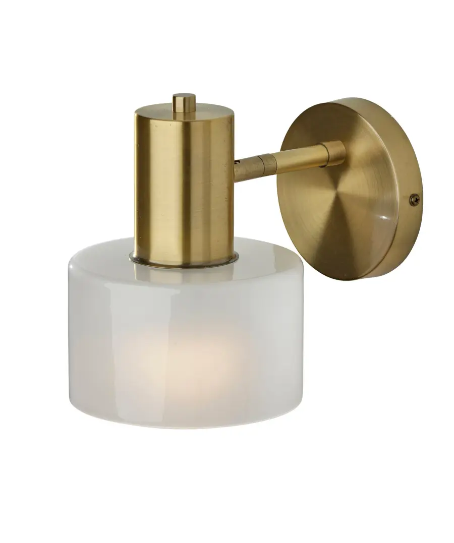Elegant Brass Sconce with Timeless Appeal and Soft Diffused Light