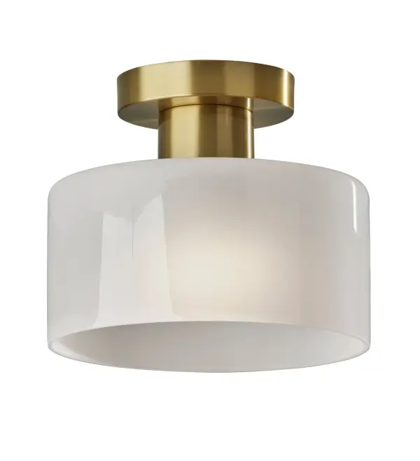Compact Vintage-Inspired Flush Mount with Timeless Appeal