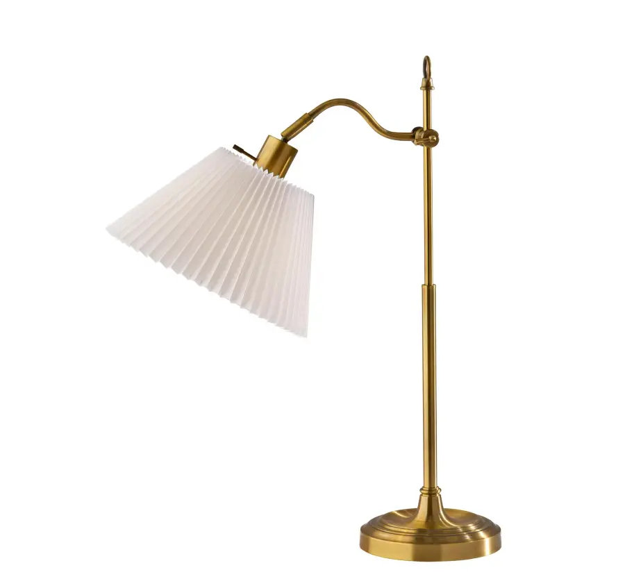 Derby Table Lamp in Antique Brass