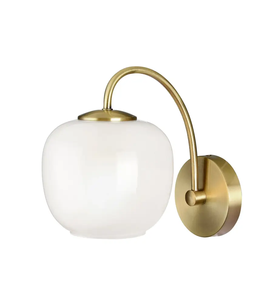 Magnolia Wall Lamp in Antique Brass