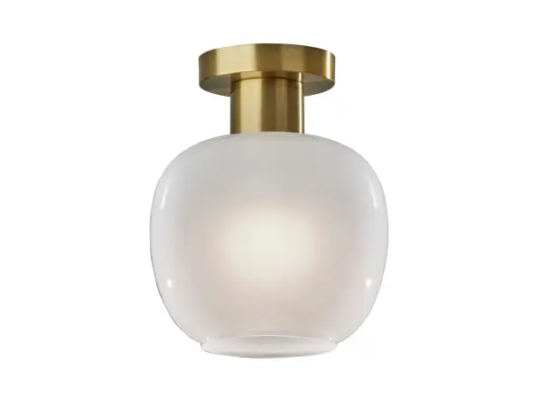 Magnolia Flush Mount in Antique Brass