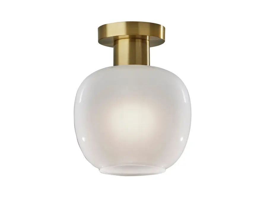 Magnolia Flush Mount in Antique Brass