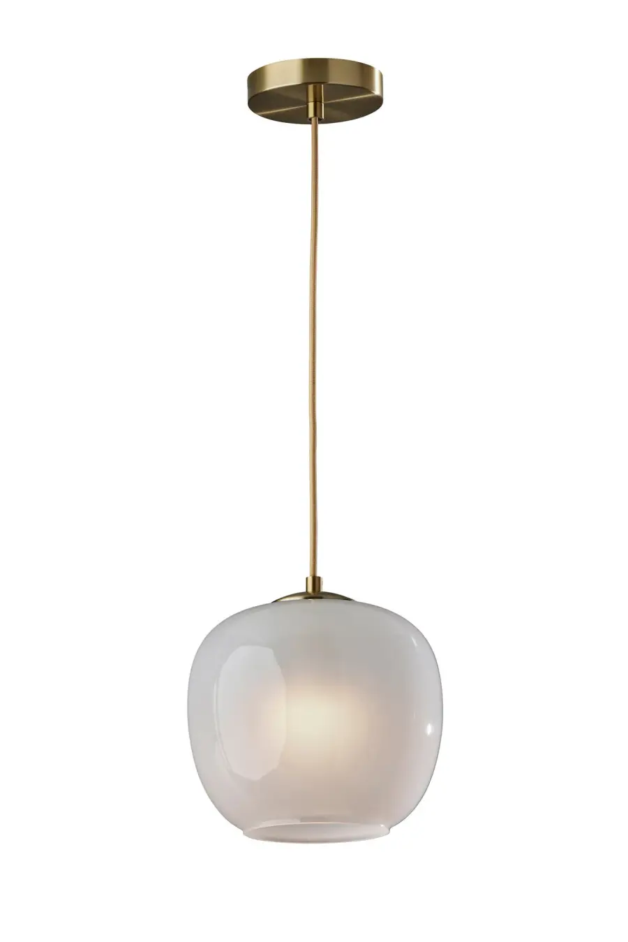Magnolia Pendant Light in Antique Brass
