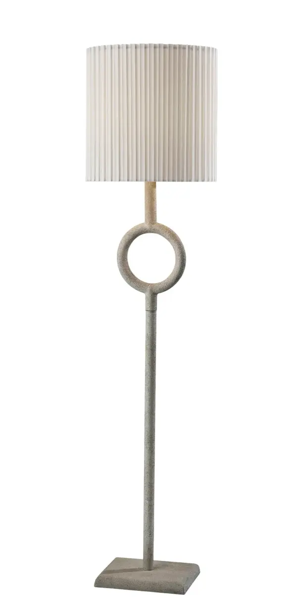 Elizabeth Floor Lamp with Stone Texture Finish