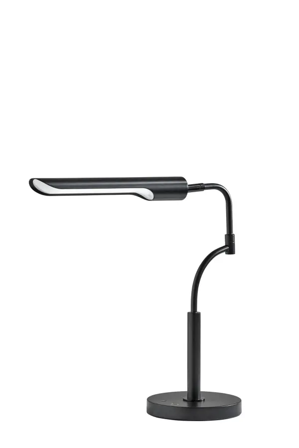 The Zane LED Desk Lamp combines contemporary design with smart functionality. Features adjustable shade, three brightness levels, three color temperatures, and energy-efficient 10W LED for customizable task lighting.