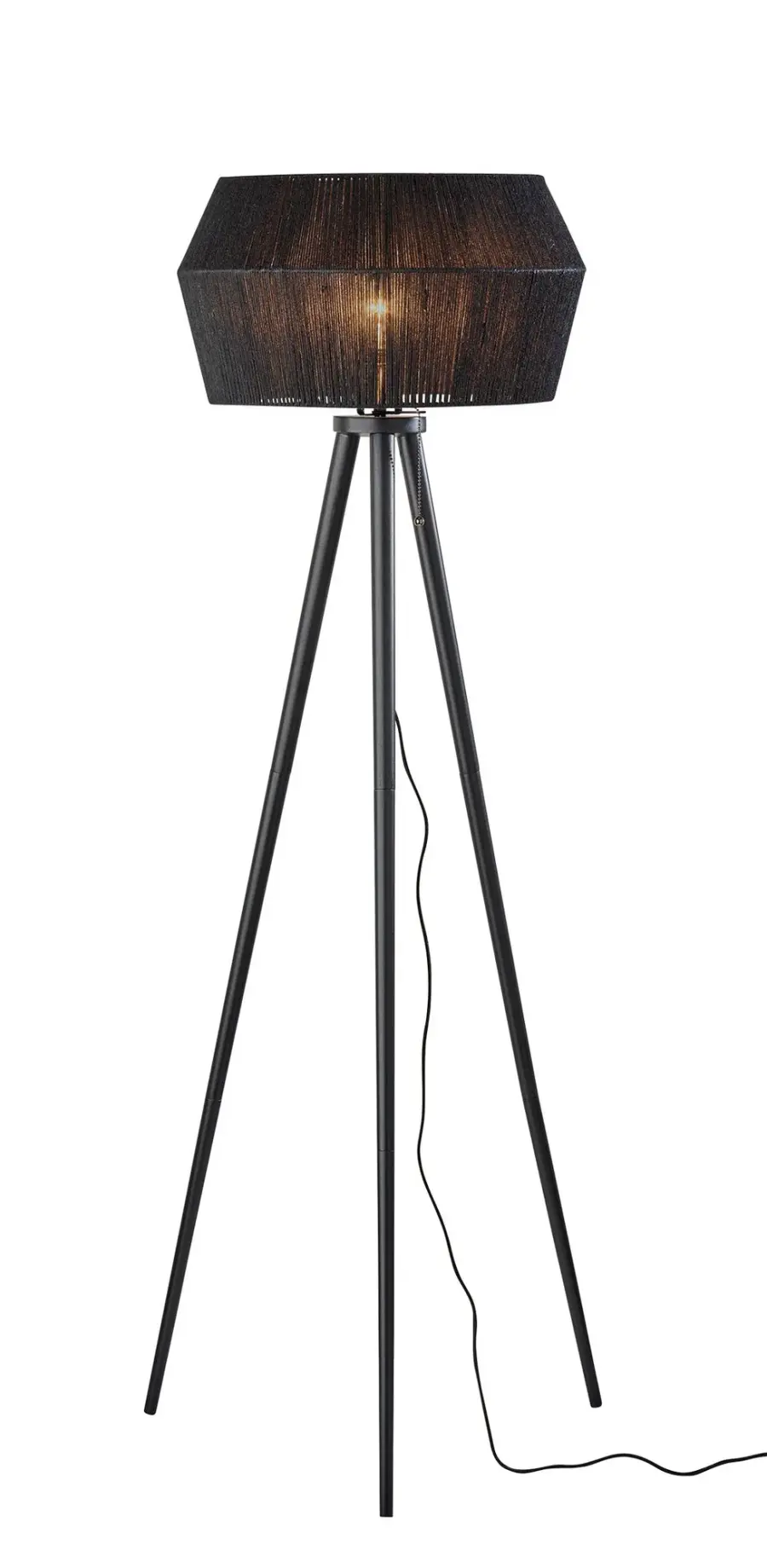Montana Floor Lamp in Black Wood